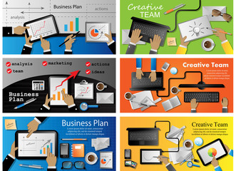 Business Plan And Creative Team Flyer Template