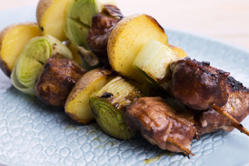 Grilled kebab (shashlik)