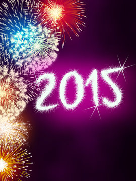 firework 2015 happy new year