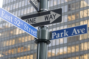 Ecke 52nd Street und Park Avenue