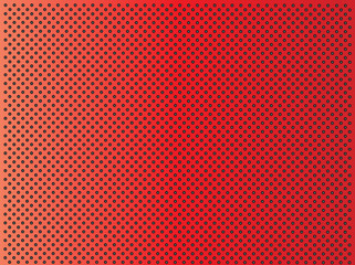 Metal perforated texture red background