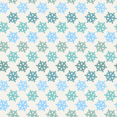 Color abstract snowflake pattern
