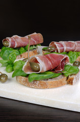 Sandwich of jamon