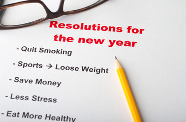 Resolutions for the new year