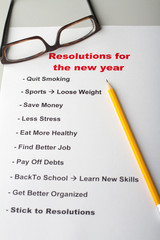 Resolutions for the new year