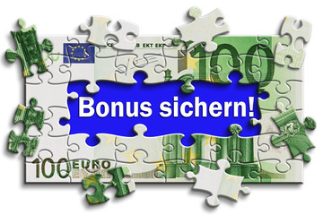 Geldschein - Bonus sichern!