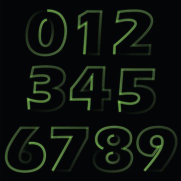 green numbers