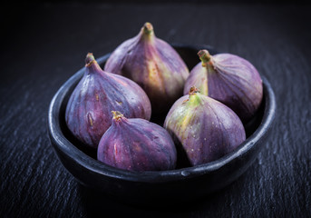 Figs on wooden table