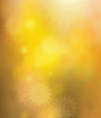 Vector bokeh golden stars  background.