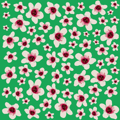 Seamless vector floral pattern.