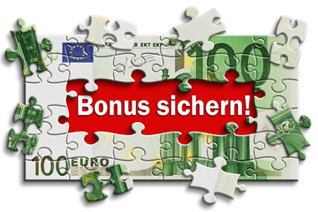 Geldschein - Bonus sichern!