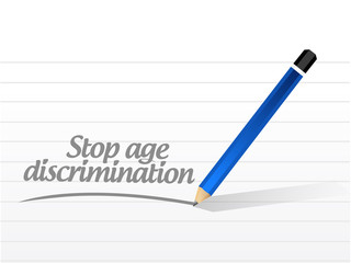 stop age discrimination message