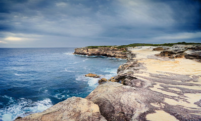 The sea caves at Cape Solander