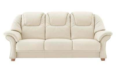 Light beige sofa.