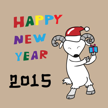 Goat Happy New Year 2015 Gift