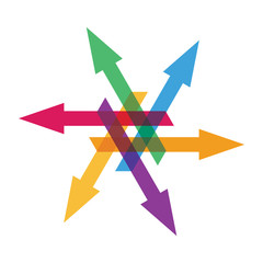Abstract  arrows sign