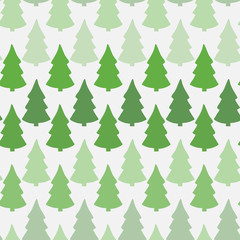 Vector seamless pattern with abstract christmas tree