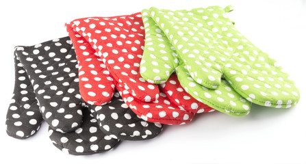 kitchen gloves isolated