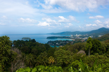 Obraz premium Karon Viewpoint on island of Phuket, Thailand