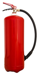 Fire extinguisher isolated on white