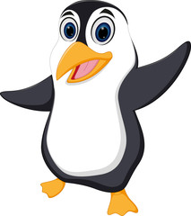 Happy penguin cartoon