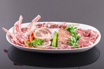 Raw Meat, Beaf, Meatball, Cutlet, Chop, Beyti