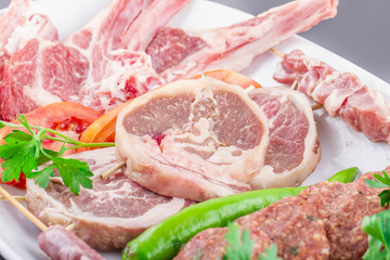 Raw Meat, Beaf, Meatball, Cutlet, Chop, Beyti