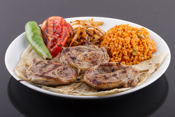 Turkish Traditional Sis Beyti Kebab