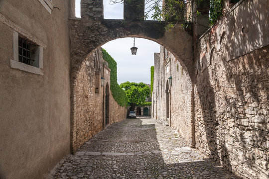 Italian Street In Old Town