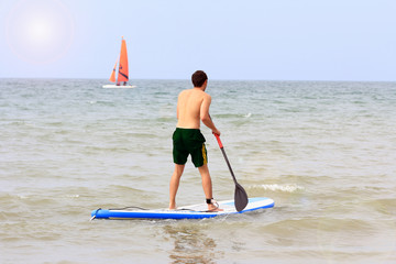 Paddle en mer