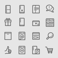 Kitchen Appliances Web Icons