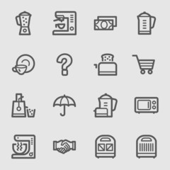 Kitchen Appliances Web Icons