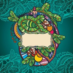 Christmas holiday greeting card template