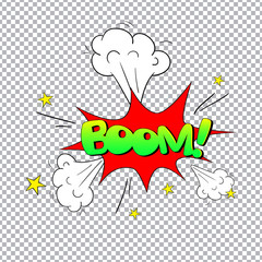 Comic bubbles vector isolated illustration