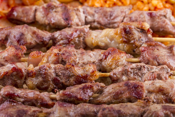 Lamb Skewers on Plate