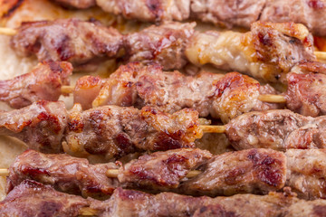 Lamb Skewers on Plate