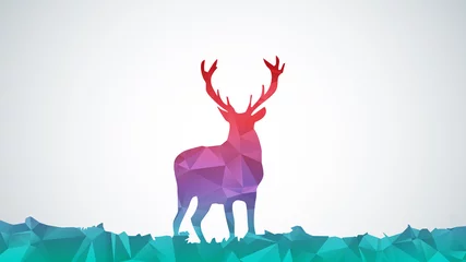 Rolgordijnen Abstract deer © giorgos245