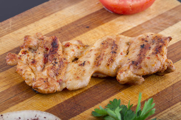 Grilled Chicken Breast and Rice