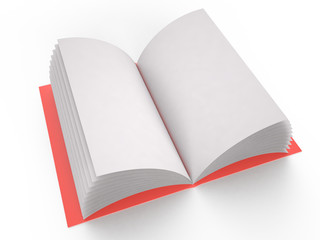 Blank notebook, 3D