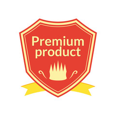 Retro vector premium product label
