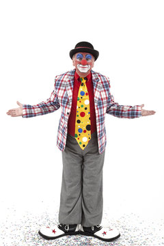 Clown ist ratlos