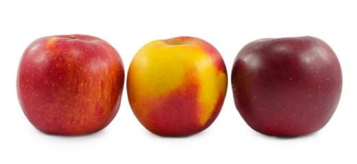 apples isolated on white background