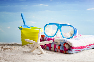 beach equipment, summer vacation