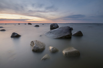  zachód słońca nad morzem © Mike Mareen