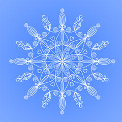 Beautiful vector snowflake