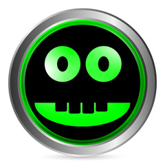 Smile face circle button