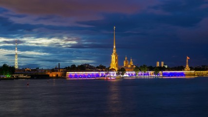 Obraz premium Peter and Paul Fortress in St. Petersburg, Russia