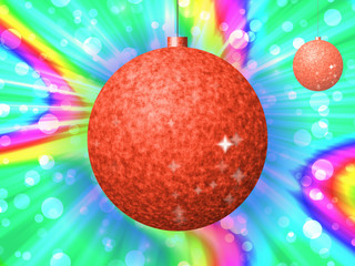 Christmas balls generated hires texture