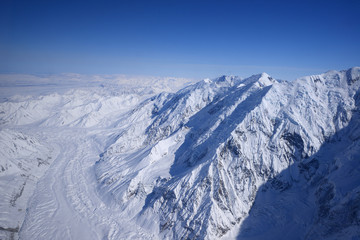 Fototapeta na wymiar alaska snow mountain