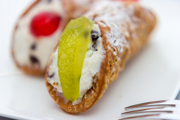 Sicilian cannoli from Italy